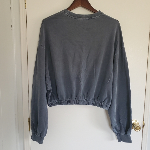 Gilded Intent Sweatshirt Women's L Gray Tiger Cropped - Picture 6 of 10